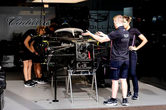 MONACO Mechanics at work on the car of Formula 1 driver Valtteri Bottas or Cadillac Formula 1 Team during the Formula 1 Monaco Grand Prix on the Monaco Street Circuit on June 4, 2026 in Monaco, Monaco Photo by DeFodi Images