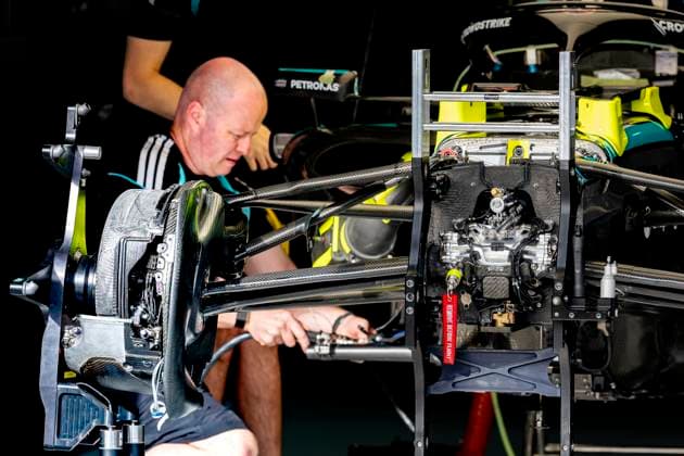 MONACO Mechanics at work on the car of Formula 1 driver Kimi Antonelli or Mercedes AMG Petronas Formula One Team during the Formula 1 Monaco Grand Prix on the Monaco Street Circuit on June 4, 2026 in Monaco, Monaco Photo by DeFodi Images