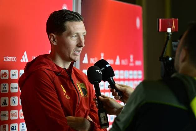 Belgian national football team - FIFA World Cup, WM, Weltmeisterschaft, Fussball 2026 - media activities 04 06 2026 TUBIZE, BELGIUM - JUNE 04 : Vanaken Hans midfielder of Club Brugge pictured during a press conference, PK, Pressekonferenz at the training grounds of the Royal Belgian Football Association ahead of the FIFA World Cup 2026 on June 4, 2026 in Tubize, Belgium, 04 06 2026 Tubize Belgium  Copyright: xJanxDexMeuleneirx
