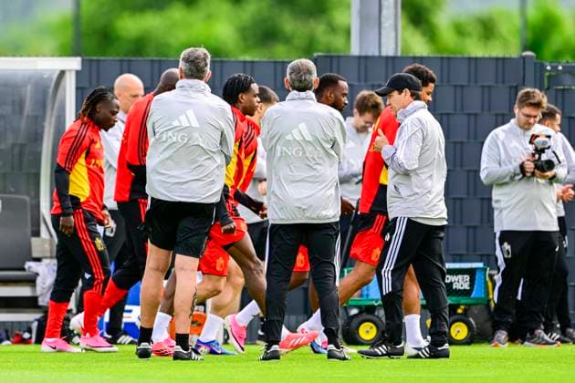 Belgian national football team - FIFA World Cup, WM, Weltmeisterschaft, Fussball 2026 - media activities 04 06 2026 TUBIZE, BELGIUM - JUNE 04 : Garcia Rudi head coach of Belgium pictured during a training session at the training grounds of the Royal Belgian Football Association ahead of the FIFA World Cup 2026 on June 4, 2026 in Tubize, Belgium, 04 06 2026 Tubize Belgium  Copyright: xJanxDexMeuleneirx