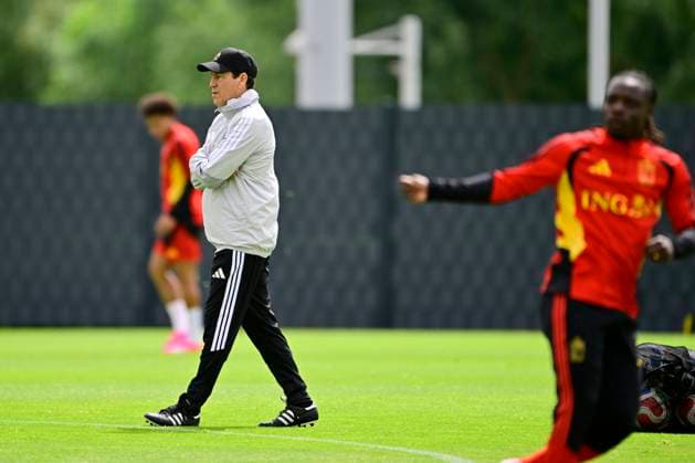 Belgian national football team - FIFA World Cup, WM, Weltmeisterschaft, Fussball 2026 - media activities 04 06 2026 TUBIZE, BELGIUM - JUNE 04 : Garcia Rudi head coach of Belgium pictured during a training session at the training grounds of the Royal Belgian Football Association ahead of the FIFA World Cup 2026 on June 4, 2026 in Tubize, Belgium, 04 06 2026 Tubize Belgium  Copyright: xJanxDexMeuleneirx