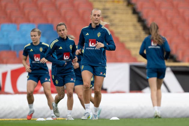 260604 Stina Blackstenius of the Swedish women s national football team during a training session on June 4, 2026 in Gothenburg Photo Daniel Stiller BILDBYRAN code DS DS0583 fotboll football soccer fotball vm kval kval fifa womens world cup qualifier qualifier träning practice training sverige sweden dam bbeng  Copyright: DANIELxSTILLER BB260604DS008