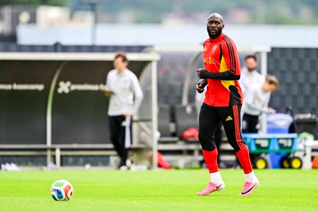Belgian national football team - FIFA World Cup, WM, Weltmeisterschaft, Fussball 2026 - media activities 04 06 2026 TUBIZE, BELGIUM - JUNE 04 : Lukaku Romelu forward of Belgium pictured during a training session at the training grounds of the Royal Belgian Football Association ahead of the FIFA World Cup 2026 on June 4, 2026 in Tubize, Belgium, 04 06 2026 Tubize Belgium  Copyright: xJanxDexMeuleneirx