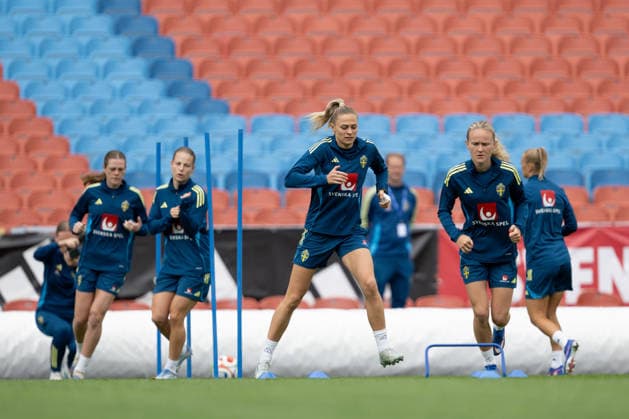 260604 Fridolina Rolfö of the Swedish women s national football team during a training session on June 4, 2026 in Gothenburg Photo Daniel Stiller BILDBYRAN code DS DS0583 fotboll football soccer fotball vm kval kval fifa womens world cup qualifier qualifier träning practice training sverige sweden dam bbeng  Copyright: DANIELxSTILLER BB260604DS010
