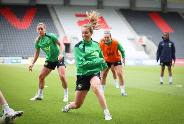 Republic of Ireland WNT Squad Training, SuperValu Pairc Ui Chaoimh, Cork 4 6 2026 Kyra Carusa Kyra Carusa 4 6 2026  Copyright: x INPHO TomxMaherx ISS_0266