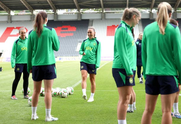 Football, Women, World Cup Qualifiers, National Team Ireland, Training