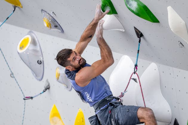 climber Martin Stranik of Czech Republic competes in the qualifying rounds for men and women at the World Climbing Series Prague 2026, in Prague, Czech Republic, on June 4, 2026. (CTKxPhoto OndrejxDeml) CTKPhotoP2026060404129  CTKPhotoP2026060404129