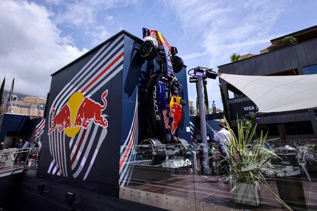 F1 - MONACO GRAND PRIX 2026 Red Bull Racing energy station hospitality during the Formula 1 Grand Prix de Canada 2026, 6th round of the 2026 Formula One World Championship, WM, Weltmeisterschaft from June 5 to 7, 2026 on the Circuit de Monaco, in Monte-Carlo, Monaco - Monte-CarloMonaco  Copyright: xXavixBonillax