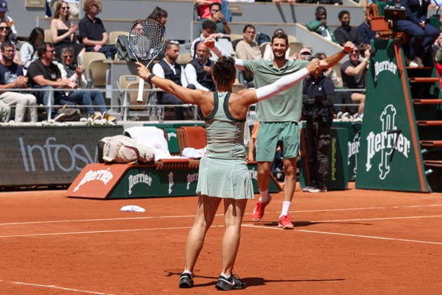 TENNIS : Roland Garros 2026 - 04 06 2026 Sara Errani (ITA) - Andrea Vavassori (ITA) Vs Gabriela Dabrowski (CAN) - Evan King (USA) ParisFrance  Copyright: xMichaelxBaucherx