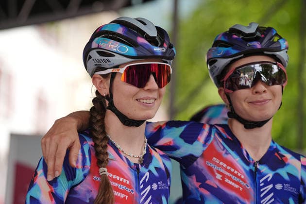Germany™s Antonia Niedermaier of Canyon SRAM Zondacrypto™s during Stage 6 of the Giro d™Italia Women, from Ala to Brescello, Italy - Thursday June 4, 2026  Copyright: xMarcoxAlpozzi LaPressex
