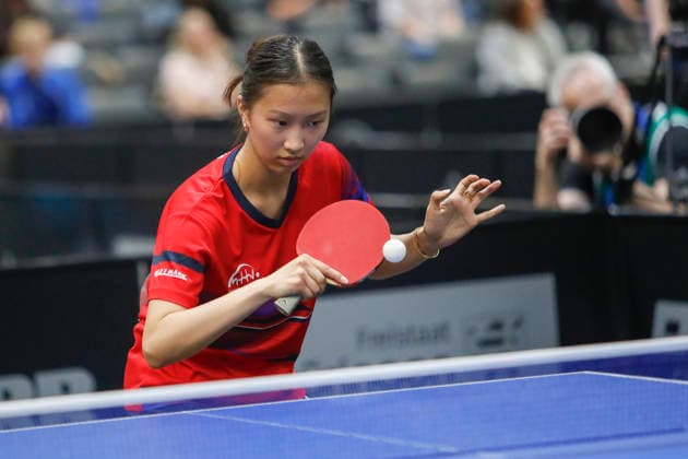 Lotto Thüringen TT-Finals Erfurt 2026 Deutsche Meisterschaften, Spielszene bei den TT-Finals 2026 in der Messe Erfurt: U19 Amelie Guz Jia, TSV 1909 Langstadt Deutschland, Germany 20260604-_MS_3260