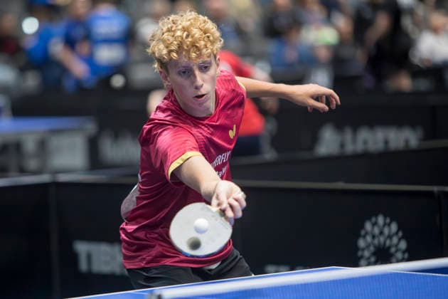 Lotto Thüringen TT-Finals Erfurt 2026 Deutsche Meisterschaften, Spielszene bei den TT-Finals 2026 in der Messe Erfurt: U19 Len Müller, TTC immoXone Bietigheim-Bissingen Deutschland, Germany 20260604-_MS_3327