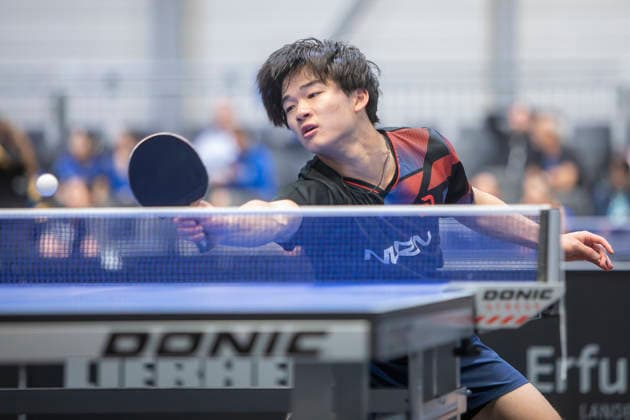 Lotto Thüringen TT-Finals Erfurt 2026 Deutsche Meisterschaften, Spielszene bei den TT-Finals 2026 in der Messe Erfurt: U19, Kaito Ishida, SV SCHOTT Jena-TT Deutschland, Germany 20260604-_MS_3412