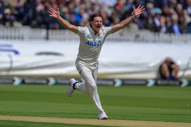LONDON, ENGLAND JUNE 04 - Nathan Smith of New Zealand appealing for a lbw during Day 1 of the 1st Rothesay Test Match game between England and New Zealand at Lord s Cricket Ground on June 04, 2026 in London , England . (Photo by Keeran Marquis Sports Press Photo)  Copyright: xKeeranxMarquis SPPx Sportspressphoto_SPR160527