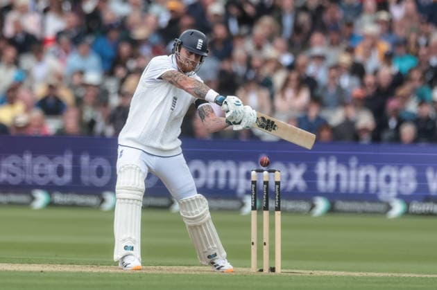 1st Rothesay Test Match Day 1 England vs New Zealand England captain Ben Stokes hits the ball for two runs during the 1st Rothesay Test Match Day 1 England vs New Zealand at Lords, London, United Kingdom on 04 June 2026 (Photo by Mark Cosgrove News Images) London Lords Middlesex United Kingdom Copyright: xMarkxCosgrove NewsxImagesx