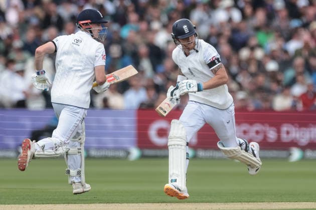 1st Rothesay Test Match Day 1 England vs New Zealand England captain Ben Stokes makes two runs during the 1st Rothesay Test Match Day 1 England vs New Zealand at Lords, London, United Kingdom on 04 June 2026 (Photo by Mark Cosgrove News Images) London Lords Middlesex United Kingdom Copyright: xMarkxCosgrove NewsxImagesx