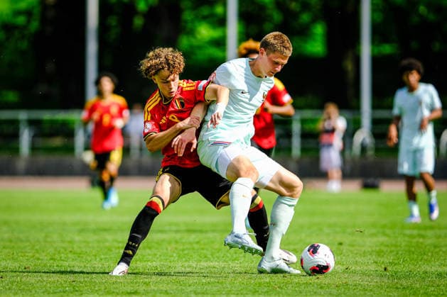 Football, U17, European Championship, Belgium - France