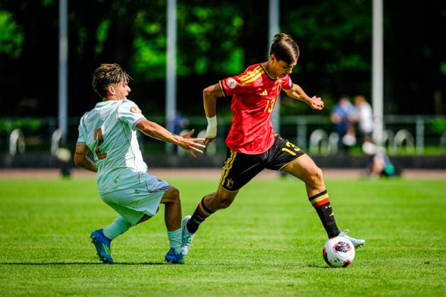 UEFA Under-17 European Championship, EM, Europameisterschaft Estonia 2026 Rayan Garcia in action during the UEFA Under-17 European Championship Semifinal match between Belgium U-17 vs France U-17 national teams, Tallinn Estonia 04.06.2026 Tallinn Kadrioru Stadium Estonia Copyright: xMaurixLevandix