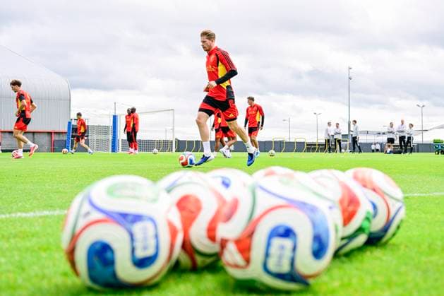 Belgian national football team - FIFA World Cup, WM, Weltmeisterschaft, Fussball 2026 - media activities 04 06 2026 TUBIZE, BELGIUM - JUNE 04 : De Bruyne Kevin forward of Belgium pictured during a training session at the training grounds of the Royal Belgian Football Association ahead of the FIFA World Cup 2026 on June 4, 2026 in Tubize, Belgium, 04 06 2026 Tubize Belgium  Copyright: xJanxDexMeuleneirx