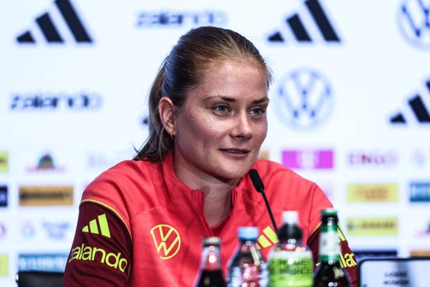 Sport, Football, World Cup Qualification Europe Women Season 2026 Closing Press Conference Germany before the match against Norway 04 06 2026, RheinEnergeieSTADION Sjoeke Nüsken Germany Cologne RheinEnergieSTADION North Rhine-Westphalia Germany