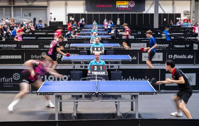TABLE TENNIS TT FINALS 2026 IN ERFURT FOR EDITORIAL PURPOSES ONLY EDITORIAL USE ONLY p 04 06 2026 Erfurt 94 National German Championships Women Men as part of the German TT Finals German Championships Youth 19 in Photo Feature Germany Thueringen Erfurt Copyright SaschaxFromm Copyright: SaschaxFromm doc86560z5njmsz7qo1t7x ,EDITORIAL USE ONLY Copyright: SaschaxFromm