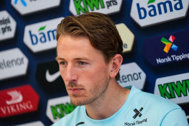 World Cup 2026 Greensboro , USA 20260604 SAnder Berge during the press conference with the Norwegian men s national football team at The University of North Carolina Greensboro UNCG Photo Fredrik Varfjell NTB Greensboro United States EDITORIAL USE ONLY RESTRICTED USE FOR BETTING COMPANIES  Copyright: xFredrikxVarfjellx xNTBx