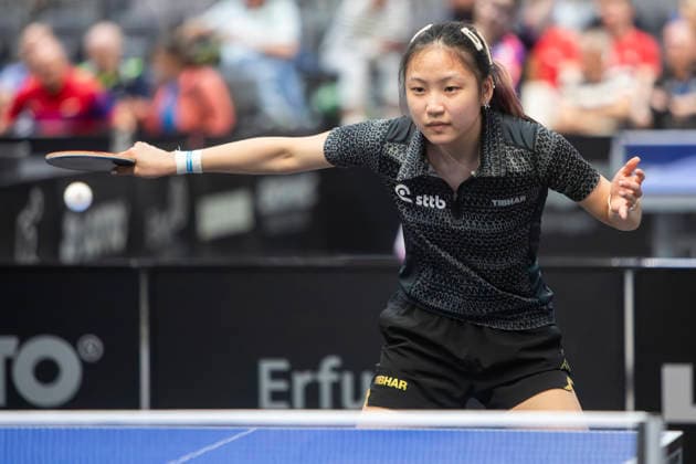 Lotto Thüringen TT-Finals Erfurt 2026 Deutsche Meisterschaften, Spielszene bei den LOTTO Thüringen TT-Finals 2026 in der Messe Erfurt: U19, Lisa Wang, 1. FC Saarbrücken Deutschland, Germany 20260604-_MS_3595