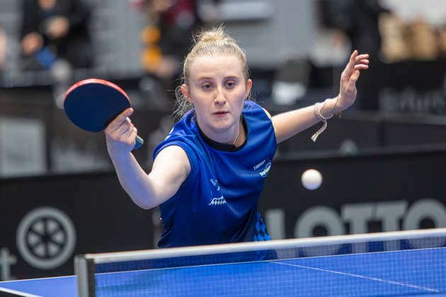 Lotto Thüringen TT-Finals Erfurt 2026 Deutsche Meisterschaften, Spielszene bei den LOTTO Thüringen TT-Finals 2026 in der Messe Erfurt: U19, Theresa Faltermaier. FC Bayern München Deutschland, Germany 20260604-_MS_3713