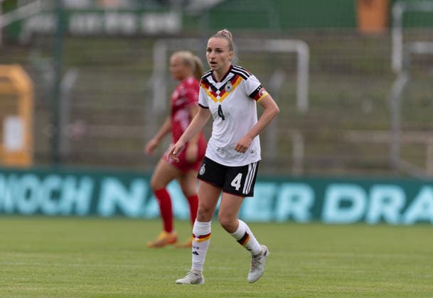 GER, Leipzig, DFB, Soccer, Womens Soccer, international friendly, Germany U23 vs Denmark U23 v l Vanessa Diehm Germany U23 04 , 04 06 2026, Alfred Kunze Sportpark Leipzig DFB REGULATIONS PROHIBIT ANY USE OF PHOTOGRAPHS AS IMAGE SEQUENCES AND OR QUASI VIDEO, Copyright: HMBxMedia PaulxFritz