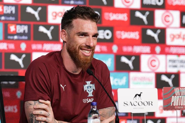 press conference of the Portuguese national football team in the football city of Oeiras Portugal, June 4, 2026, in Alges, Portugal goalkeeper Jose Sa Portugal ,12 Copyright: HMBxMedia FernandoxSoares