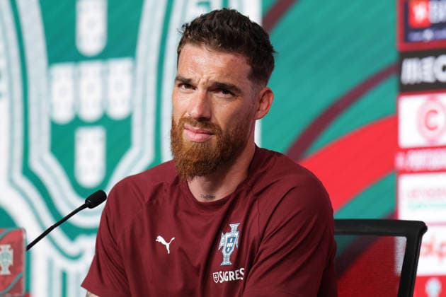 press conference of the Portuguese national football team in the football city of Oeiras Portugal, June 4, 2026, in Alges, Portugal goalkeeper Jose Sa Portugal ,12 Copyright: HMBxMedia FernandoxSoares