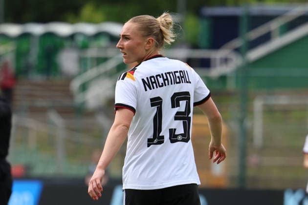 Germany U23 womens friendly 2025 2026, Germany U23 vs Denmark U23, Alfred Kunze Sportpark Leipzig Sophie Nachtigall Germany U23 women, 13 Copyright: xLucasxWalterx