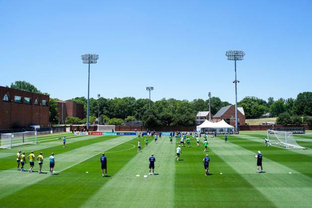World Cup 2026 Greensboro, USA 20260604 Training with the Norwegian mens national football team at The University of North Carolina Greensboro UNCG Photo Fredrik Varfjell NTB Greensboro USA EDITORIAL USE ONLY RESTRICTED USE FOR BETTING COMPANIES  Copyright: xFredrikxVarfjellx xNTBx