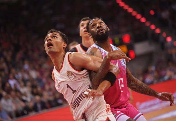 Jeff Garrett Telekom Baskets Bonn vs Oscar Da Silva FC Bayern Munich Munich Basketball Playoffs Semifinal Game 3 Season 2025 26