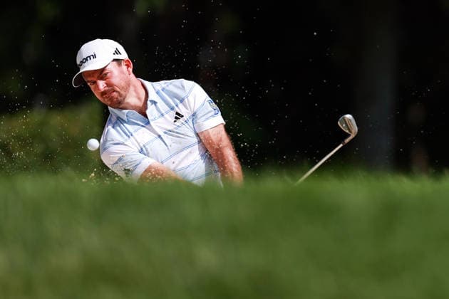 Memorial Tournament presented by Workday DUBLIN, OH - JUNE 04: Nick Taylor of Britsh Columbia, Canada blasts out of the bunker to the 8th green during the first round of the Memorial Tournament presented by Workday at Muirfield Village Golf Club on June 4, 2026 in Dublin, Ohio. Dublin Ohio United States  Copyright: xAmyxLemusx originalFilename:lemus-memorial260604_np3sq.jpg