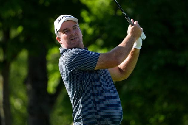 DUBLIN, OH - JUNE 04: Ryan Fox of New Zealand plays his shot from the fifth tee during first round of the Memorial Tournament on June 04, 2026 at the Muirfield Village Golf Club in Dublin, Ohio. (Photo by Jason Mowry Icon Sportswire) GOLF: JUN 04 PGA, Golf Herren the Memorial Tournament presented by Workday EDITORIAL USE ONLY Icon260604012