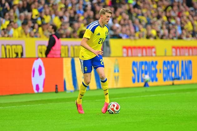 Strawberry Arena SOLNA, SWEDEN - JUNE 4: Alexander Bernhardsson of Sweden during the friendly match between Sweden and Greece at Strawberry Arena on June 4, 2026 in Solna, Sweden. (Peter Sonander SPP)  Copyright: xPeterxSonander SPPx Sportspressphoto_SPR160723