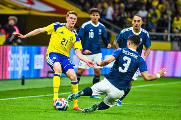 Football, International match, Sweden - Greece