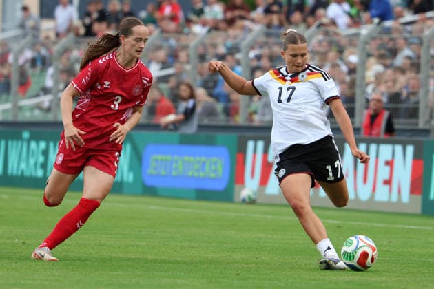 Germany U23 women friendly 2025 2026, Germany U23 vs Denmark U23, Alfred Kunze Sportpark Leipzig Cross by Julia Mickenhagen Germany U23 women, 17 Copyright: xLucasxWalterx