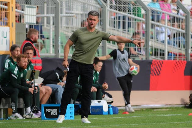 04 06 2026 Football Women 2025 2026 U23 international Germany Denmark Alfred Kunze Sportpark Leipzig Michael Urbansky Germany, Coach Leipzig Saxony Germany