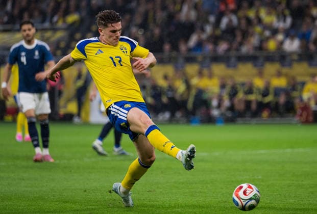 260604 Viktor Gyökeres of Sweden during the international friendly football match between Sweden and Greece on June 4, 2026 in Stockholm Photo Johanna Säll BILDBYRAN code JL JM0822 bbeng fotboll football soccer fotball träningslandskamp international friendly sverige sweden sverige a grekland greece  Copyright: JOHANNAxSÄLL BB260604BB565