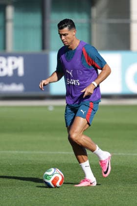 Training of the Portuguese national football team in the football city of Oeiras Portugal, June 4, 2026, in Alges, Portugal Cristiano Ronaldo Portugal ,7 Copyright: HMBxMedia FernandoxSoares