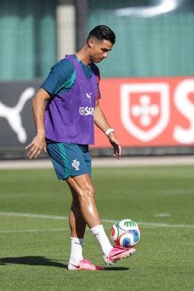 Training of the Portuguese national football team in the football city of Oeiras Portugal, June 4, 2026, in Alges, Portugal Cristiano Ronaldo Portugal ,7 Copyright: HMBxMedia FernandoxSoares