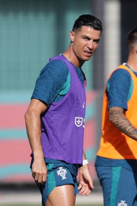 Training of the Portuguese national football team in the football city of Oeiras Portugal, June 4, 2026, in Alges, Portugal Cristiano Ronaldo Portugal ,7 Copyright: HMBxMedia FernandoxSoares