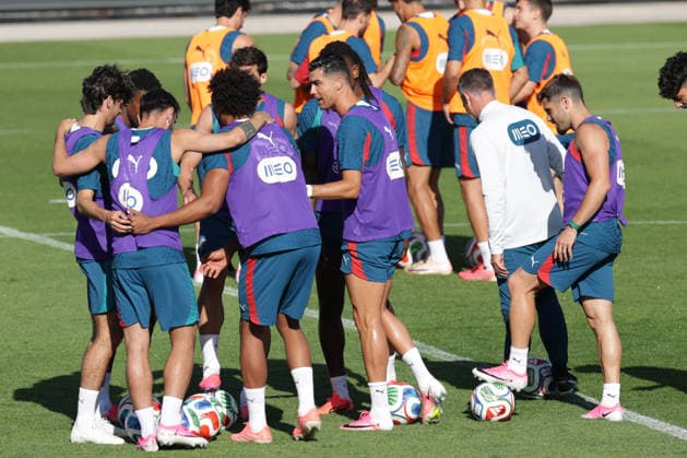 Training of the Portuguese national football team in the football city of Oeiras Portugal, June 4, 2026, in Alges, Portugal Cristiano Ronaldo Portugal ,7 Copyright: HMBxMedia FernandoxSoares