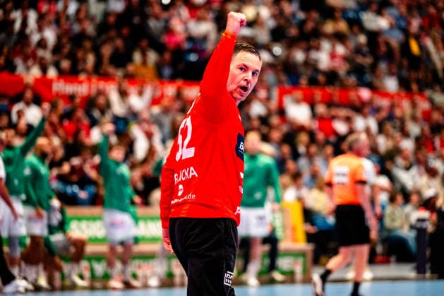 04 06 2026, xdobgx, Handball Daikin HBL, Handball Sport Verein Hamburg HSG Wetzlar v l Andreas Palicka HSG Wetzlar, 52 cheers over held ball, defended, held, Torhueter Hamburg