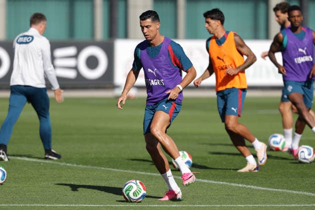 Training of the Portuguese national football team in the football city of Oeiras Portugal, June 4, 2026, in Alges, Portugal Cristiano Ronaldo Portugal ,7 Copyright: HMBxMedia FernandoxSoares