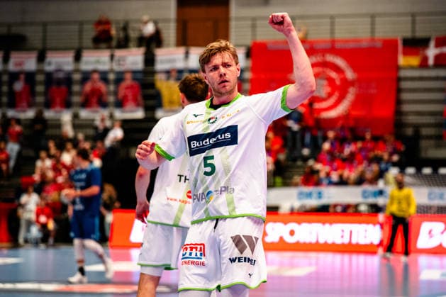 04 06 2026, xdobgx, Handball Daikin HBL, Handball Sport Verein Hamburg HSG Wetzlar v l Tristan Kirschner HSG Wetzlar, 5 Jubel, Torjubel, jubelt ueber das Tor, celebrate the goal, celebration Hamburg