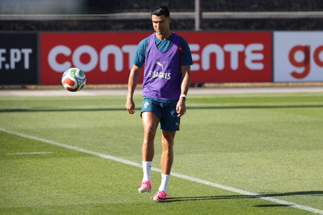 Training of the Portuguese national football team in the football city of Oeiras Portugal, June 4, 2026, in Alges, Portugal Cristiano Ronaldo Portugal ,7 Copyright: HMBxMedia FernandoxSoares