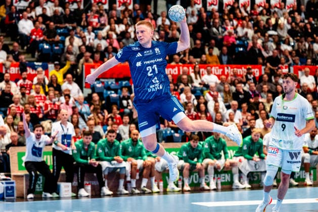 04 06 2026, xdobgx, Handball Daikin HBL, Handball Sport Verein Hamburg HSG Wetzlar v l Frederik Bo Andersen Handball Sport Verein Hamburg, 21 throwing, in action, throwing Hamburg
